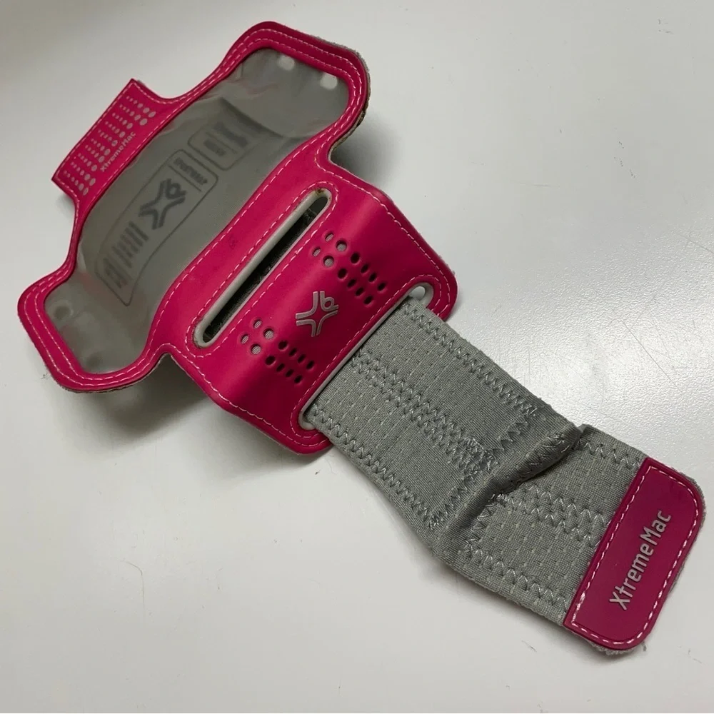 XTREMEMAC Sportwrap pink fits iPhone mini, SE, 6, key compartment Adjustable arm